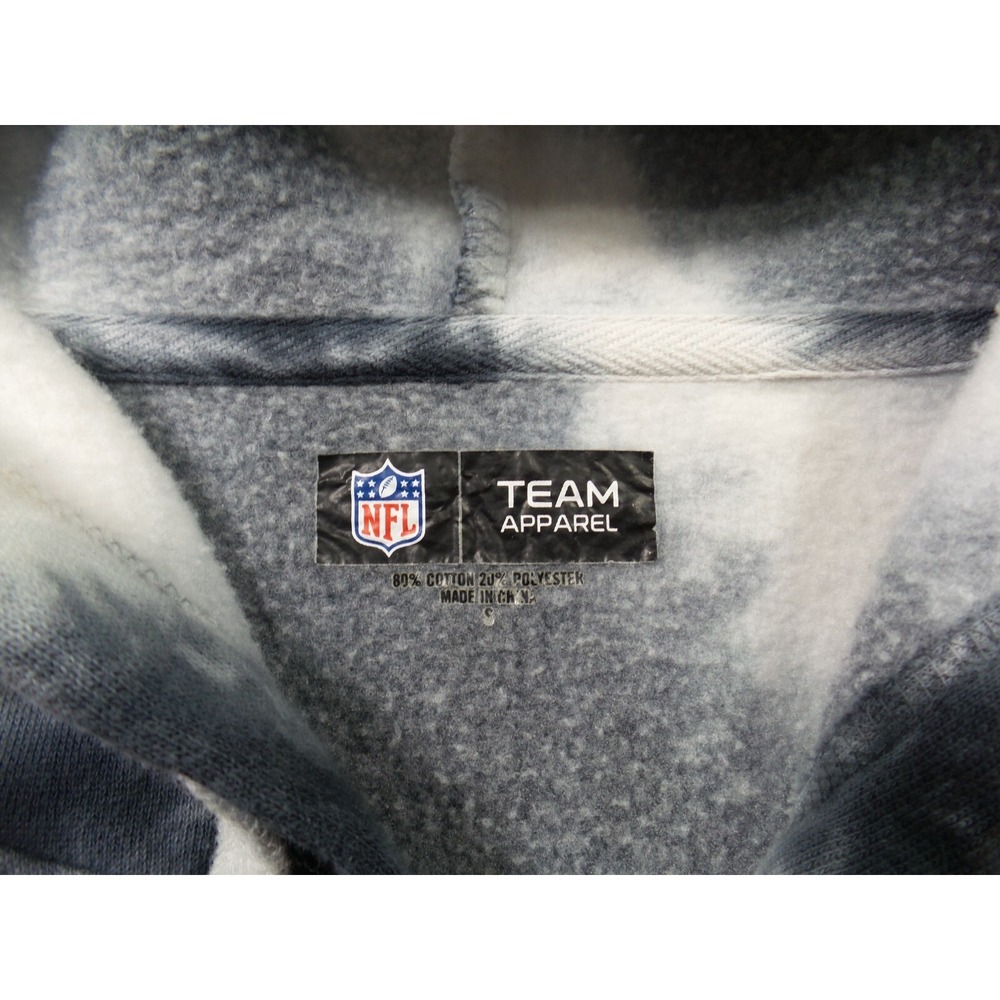Raiders Sweatshirt Womens Size S White Black Tie Dye Full Zip NFL Team Apparel - Picture 13 of 14